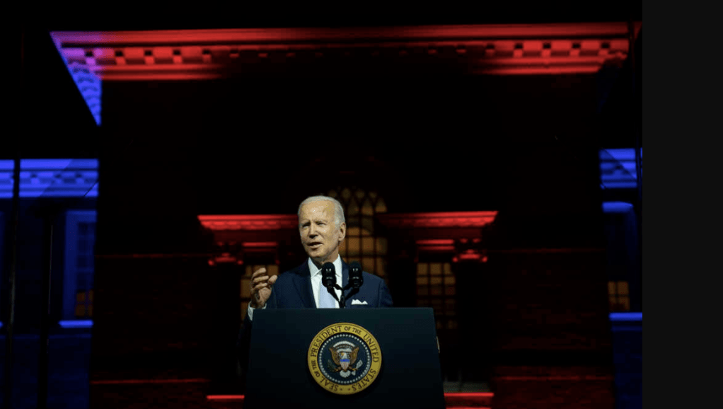 President Biden Gives Nationwide address condemning political violence on the overheated rhetoric of the party of&nbsp;hitler
