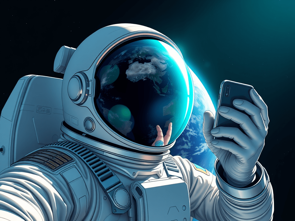 Astronaut takes record 1,000,000 photos from space. NASA Furious that 999,990 are&nbsp;Selfies.