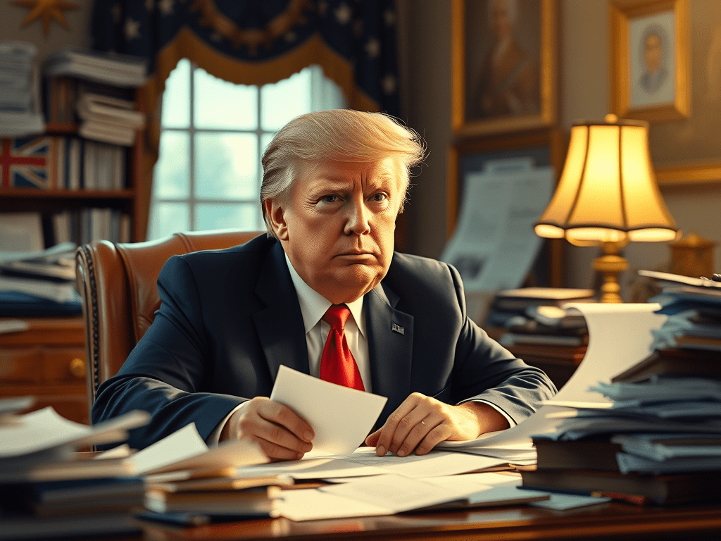 President Trump Considering Replacing His Closing Phrase “Thank You For Your Attention To this Matter” With “Nah, nah, nah, nah, nah,&nbsp;nah!”