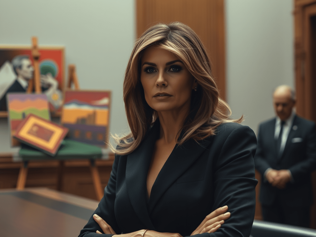 Melania To Sue Hunter Biden For $1 Billion for Defamation. Hunter Offers To Settle for  3 Of His Paintings but Only If He Can Get Change In&nbsp;Cocaine.