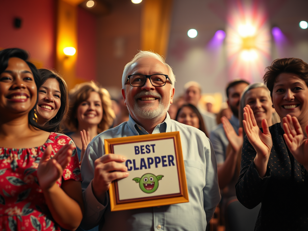 To Encourage Clapping During Singing, Church Gives “Best Clapper” Award To Larry. Inadvertently Creates Clap&nbsp;Monster!